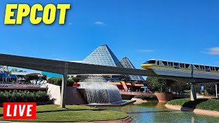 🔴 LIVE EPCOT Monday for rides shows at Walt Disney World 11252024 [upl. by Dyolf98]