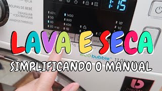 TODAS AS FUNÇÕES DA LAVA E SECA DE UM JEITO SIMPLES SAMSUNG [upl. by Ode773]