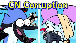 Friday Night Funkin Cartoon Corruption DEMO  VS Mordecai amp Rigby Come Learn With Pibby x FNF Mod [upl. by Octavus]