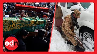 Funerals Held for Victims of Snow TRAGEDY in Pakistan [upl. by Hollenbeck]