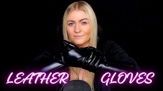 ASMR FAUX LEATHER GLOVES [upl. by Boswell]