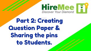 Hiremeecoin  Detailed procedure to create a question paper from uploaded questions [upl. by Gall334]