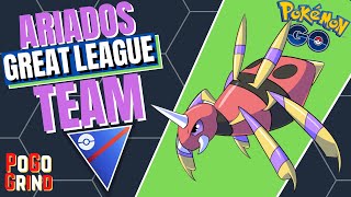 AMAZING Ariados Hits The Great League HARD In Pokemon GO Battle League [upl. by Nnaacissej]