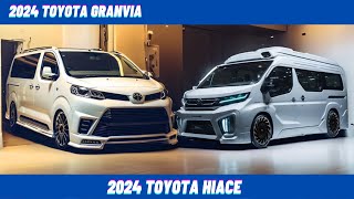 2024 Toyota Granvia Vs 2024 Toyota HiAce Features Price and Specs Comparison [upl. by Judye]