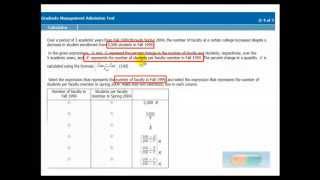 GMAT Integrated Reasoning GMAC Sample Question 1 Part 1 of 2 2Part Analysis [upl. by Pelagi]