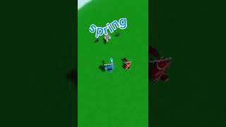 Spring Glove vs Snowball Slap Battles Gloves 1v1 shorts roblox slapbattles [upl. by Toolis759]