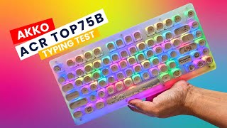 AKKO ACR TOP75B TYPING TEST [upl. by Ot]