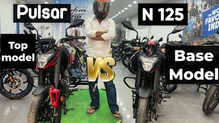 2024 All New Pulsar N125 Difference between TOP MODEL VS BASE MODEL  With All New Features [upl. by Eilerua633]