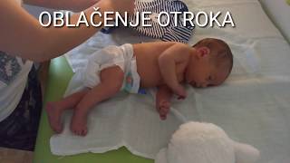 Baby handling  oblačenje novorojenčka [upl. by Anitrebla]