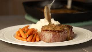 Tenderloin With Herb Butter Sauce Recipe Video [upl. by Autrey427]