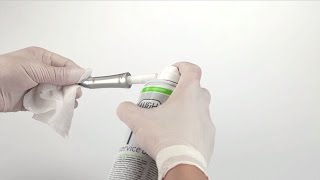 Oil service of contra angle handpiece [upl. by Irtemed296]