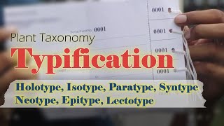 Holotype Isotype Paratype Syntype Lectotype Neotype Epitype  Plant Nomenclature [upl. by Rotce182]