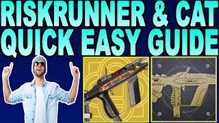 HOW TO GET Riskrunner amp Riskrunner Catalyst In Destiny 2 Season Of The Chosen [upl. by Grassi]