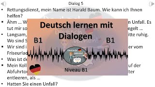 Dialoge B1  Deutsch lernen durch Hören  4 [upl. by Nogem444]