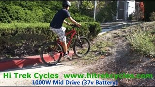 COMPARE Mid Drive Motor vs Hub Motor Hi Trek Cycles [upl. by Atinauj]