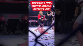 400 Pound obese woman knocks herself out in MMA ￼ [upl. by Baron]