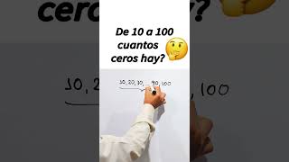 Reto 👉Cuántos Ceros hay 🔴 math matematicas aritmetica [upl. by Hiasi]