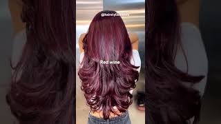 Red wine hair colour shorts [upl. by Aara]