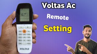 Voltas ac remote setting  how to use Voltas ac remote control [upl. by Enamrej]