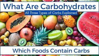 WHAT Are CARBOHYDRATES CARBS Simply Explained 👍👍 [upl. by Aicirtan]