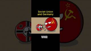 Soviet Union and Germany ww2 countryballs ww2 german russia [upl. by Shulock]