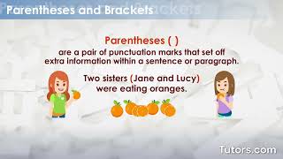 Parentheses vs Brackets  Uses and Examples [upl. by Notsek]