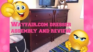 WAYFAIR DRESSER UNBOXING QUICK ASSEMBLY AND REVIEW [upl. by Santini]