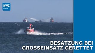 Öltanker brennt auf Ostsee vor Kühlungsborn [upl. by Shaina]