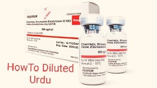 Dilution of Control Standard Endotoxin CSE  Bacterial Endotoxin Test [upl. by Ulla850]