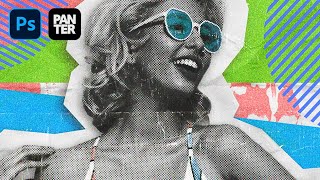 How to Animate Pop Art Collage GIF in Photoshop [upl. by Assilana798]