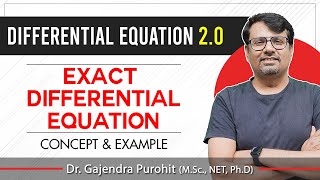 Differential Equation  Exact Differential Equation  Concept amp Example By GP Sir [upl. by Liakim932]