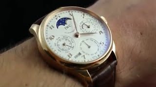 IWC Portuguese Perpetual Calendar IW502306 Luxury Watch Review [upl. by Rettig]