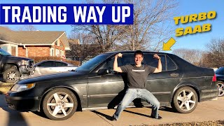 TRADING My DESTANCED Scion xB For A BROKEN SAAB 95 AERO [upl. by Hazlip]