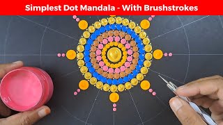 Dot Painting  Dot Art  Dot mandala for beginners  Mandala Art  261  2024  ATM Creations [upl. by Gusba740]