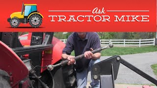 Adjusting the Tractor Top Link to Pull a Brush Hog [upl. by Aziza882]