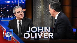 quotThe Longer The Line The Betterquot  John Oliver Likes Voting In Person On Election Day [upl. by Derwon670]