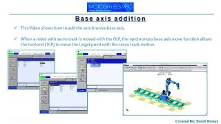 05 Base Axis Addition of Yaskawa Robot in MotoSim EGVRC [upl. by Anailuig177]