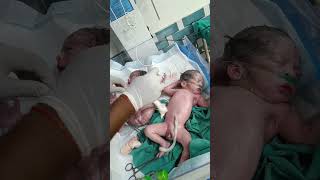 Twince baby after birthday loud cry in nicu cutebaby baby twinbabies twins [upl. by Huppert]