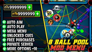 🚀TUTORIAL🚀 8 Ball Pool MOD MENU v5603 Gameplay  VIP Unlimited Money amp Long Line Anti Ban 2024 [upl. by Hamas]