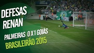 MURALHA Defesas importantes de Renan contra o Palmeiras [upl. by Sheets]