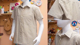 CAMISA CLASICA manga corta paso a pasoPara niños jóvenes y adultos Idea de negocio [upl. by Laurie]