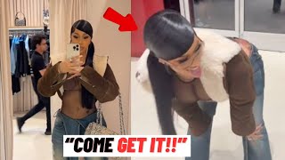 Cardi B Let Them CLAPPAZ HANG As She Goes Christmas Shopping🍑💦🎄 [upl. by Kroo]