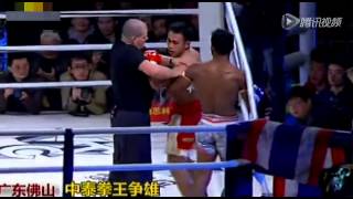 2013 K1MAX Quarterfinal  Zhou Zhipeng VS Buakaw Banchamek [upl. by Erasmus]