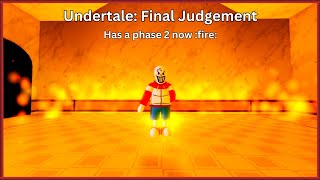 Undertale Final Judgement  TSSwap Papyrus Phase 2 [upl. by Neom]