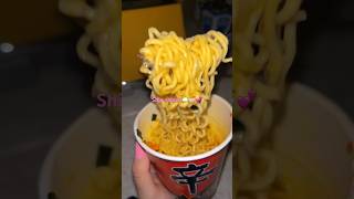 Instant noodles part 16 ☁️🌷🍜🎀💕my favv Shin Ramen 🍜  Palestinagirly [upl. by Aydni]