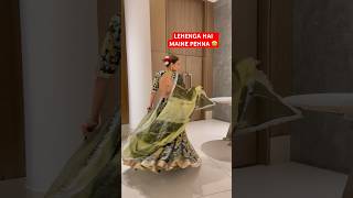 LEHENGA HAI MAINE PEHNA ❤️ urvashidholakia youtubeshorts youtube video indian dress wedding [upl. by Maretz190]