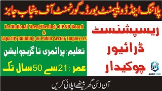 Planning and Development Board Jobs 2024  Latest Govt Jobs 2024  Jobs Hub [upl. by Sigler]