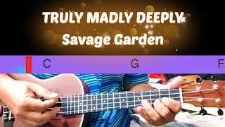 Truly Madly Deeply Savage Garden ukulele cover song [upl. by Caressa317]