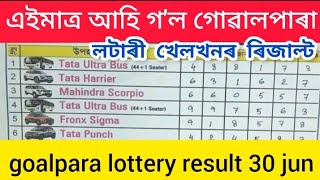 goalpara lottery resultgoalpara lottery khela result [upl. by Yatnod]