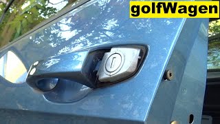 VW Golf 7 door lock cylinder removal [upl. by Arihppas]